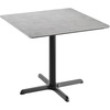 Gray Faux Concrete/Black Base