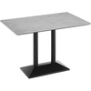 Gray Faux Concrete/Black Base