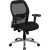 image:imageFlash Furniture Albert MidBack Black Super Mesh Executive Swivel Office Chair with Knee Tilt Control and Adjustable Lumbar amp ArmsBlack Mesh