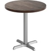 Dark Brown Top/Silver Base