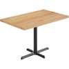 image:imageFlash Furniture Bennett 30 x 48 Solid Wood Commercial Indoor Tabletop in Natural with 2375 x 295 Dining Height Black Cast Iron X Base 300 lb Static CapacityNatural TopBlack Base