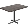 image:imageFlash Furniture Bennett 30 x 48 Solid Wood Commercial Indoor Tabletop in Natural with 2375 x 295 Dining Height Black Cast Iron X Base 300 lb Static CapacityDark Brown TopBlack Base