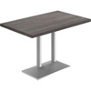 Dark Brown Top/Silver Base
