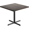 Dark Brown Top/Black Base