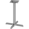 image:imageFlash Furniture Beverly 22 x 22 Restaurant Table XBase with 3 Diameter Table Height Column Commercial XBase Cast Iron Table Base SilverSilver