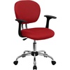 image:imageFlash Furniture Beverly MidBack Red Mesh Padded Swivel Task Office Chair with Chrome Base and Arms
