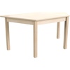 image:imageFlash Furniture Bright Beginnings Commercial Grade Trapezoid Classroom Table  Wooden Preschool Activity Table  Greenguard Certified Wood  2075 W x 47 D x 21 H Beech