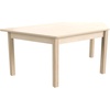 image:imageFlash Furniture Bright Beginnings Commercial Trapezoid Classroom Table  Wooden Preschool Activity Table  Greenguard Certified Wood  2075 W x 47 D x 18 H Beech