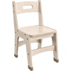 image:imageFlash Furniture Bright Beginnings Set of 2 Commercial Wooden Classroom Chairs  Natural Finish  115 Seat Height  Integrated Carrying Handle  NonSlip Foot Caps
