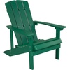 image:imageFlash Furniture Charlestown Commercial Grade IndoorOutdoor Adirondack Chair Weather Resistant Durable Poly Resin Deck and Patio Seating RedGreen