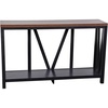 Walnut Top/Black Frame