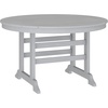 image:imageFlash Furniture Colonel Outdoor Dining Table for 4 Commercial Grade AllWeather Recycled HDPE Adirondack Style Table UV Fade Resistant 48 Round BlackGrey