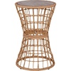 image:imageFlash Furniture Devon IndoorOutdoor Rattan Rope Table  Natural Finish Polyethylene Rattan  Black Finished Engineered Wood Top  Fade and Weather Resistant