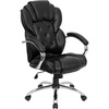 image:imageFlash Furniture Dorothy High Back Transitional Style Black LeatherSoft Executive Swivel Office Chair with Arms