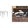 image:imageFlash Furniture Elon 285Foot Square Granite White Plastic Folding Table  Waterproof  Impact and Stain Resistant  Flash Furniture Hercules Series Plastic Folding ChairsGranite White