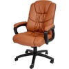 image:imageFlash Furniture Fundamentals Big amp Tall Swivel LeatherSoft Office and Gaming Chair Ergonomic Office Chair with Padded Armrests and Adjustable Height BlackBrown