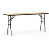 image:imageFlash Furniture Gael 6 Wood Folding Training and Event Table Rectangular Folding Training Table with Smooth Clear Coated Finished Top Natural