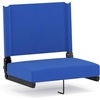 image:imageFlash Furniture Grandstand Portable Stadium Seat for Bleachers or Benches Folding Padded Stadium Chair with Carrying Handle 500 lb Weight Capacity PurpleBlue
