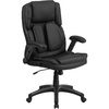 image:imageFlash Furniture Hansel Extreme Comfort High Back Black LeatherSoft Executive Swivel Ergonomic Office Chair with FlipUp Arms