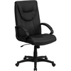 image:imageFlash Furniture Hansel High Back Black Leather Executive Swivel Office Chair with Arms