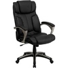image:imageFlash Furniture Hansel High Back Folding Black LeatherSoft Executive Swivel Office Chair with Arms