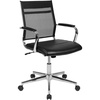 image:imageFlash Furniture Hansel MidBack Black Mesh Contemporary Executive Swivel Office Chair with LeatherSoft Seat
