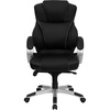 image:imageFlash Furniture Hawkins High Back Black LeatherSoft Contemporary Executive Swivel Ergonomic Office Chair