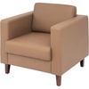 image:imageFlash Furniture Hercules Artemis Commercial Chair for Reception and Lobby Use with Solid Wood Legs 2 Outlets 1 USB and 1 USBC Ports Cognac LeatherSoftCognac