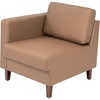 image:imageFlash Furniture Hercules Artemis Commercial Modular Left Arm Chair for Reception Areas with Solid Wood Legs 2 Outlets 1 USB and 1 USBC Ports Cognac LeatherSoftCognac