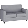 image:imageFlash Furniture Hercules Diplomat Series LeatherSoft Upholstered Loveseat Modern Small Sofa for Living Room or Office NavyGrey