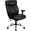 image:imageFlash Furniture Hercules Series Big amp Tall LeatherSoft Swivel Office Chair Ergonomic HighBack Executive Chair with Full Headrest Padded Seat BlackBlack Leathersoft