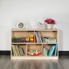 image:imageFlash Furniture Hercules Wooden 5Section School Coat Locker with Bench Cubbies and Storage Hooks Preschool Cubby Organizer 48H x 48L Natural24H x 36L  5 Cubbies
