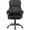 image:imageFlash Furniture High Back Black LeatherSoft Executive Swivel Ergonomic Office Chair with Lumbar Support Knob with Arms 48 x 28 x 29