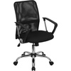 image:imageFlash Furniture Jenkins MidBack Black Mesh Swivel Task Office Chair with Lumbar Support Band and Arms