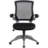 image:imageFlash Furniture Kale MidBack Black Mesh Swivel Ergonomic Task Office Chair with Gray Frame and FlipUp Arms
