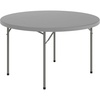image:imageFlash Furniture Kathryn 4 Round Plastic Folding Event Table for Parties and Trade Shows Portable IndoorOutdoor Event Banquet Table Granite Dark GrayGrey