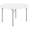 image:imageFlash Furniture Kathryn 4 Round Plastic Folding Event Table for Parties and Trade Shows Portable IndoorOutdoor Event Banquet Table Granite Dark GrayGranite White
