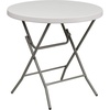 image:imageFlash Furniture Kathryn Commercial Grade 263Foot Round Granite White Plastic Folding TableClassic