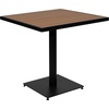 image:imageFlash Furniture Lark Outdoor Patio Bistro Dining Table with Faux Teak Poly Slats 30 SquareTeak