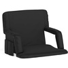 image:imageFlash Furniture Malta Extra Wide Portable Stadium Seat for Bleachers or Benches Padded Stadium Chair with Backpack Straps and Storage 265 lb Weight Capacity RedBlack
