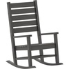 image:imageFlash Furniture Manchester Commercial Grade Outdoor Rocking Chair AllWeather HDPE IndoorOutdoor Rocker BlueGrey