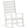image:imageFlash Furniture Manchester Commercial Grade Outdoor Rocking Chair AllWeather HDPE IndoorOutdoor Rocker BlueWhite