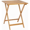 image:imageFlash Furniture Martindale Solid Acacia Wood Folding Patio Table  Natural Finish Slatted Top and X Shaped Frame  24 Square  Portable  For Porch Patio or Sunroom