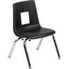 image:imageFlash Furniture Mickey Advantage Black Student Stack School Chair  12inchBlack