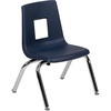 image:imageFlash Furniture Mickey Advantage Black Student Stack School Chair  12inchNavy