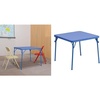 image:imageFlash Furniture Mindy Kids Colorful 3 Piece Folding Table and Chair Set amp Mindy Kids Blue Folding Table