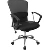 image:imageFlash Furniture Mindy MidBack Blue Mesh Swivel Task Office Chair with Adjustable Lumbar Support and ArmsGrey