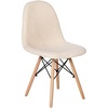 image:imageFlash Furniture Modern Zula Modern Padded Armless Faux Sherpa Accent Chair with Beechwood Legs  OffWhite