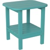 image:imageFlash Furniture Newport 2Tier Adirondack Side Table  Recycled HDPE AllWeather Materials  IndoorOutdoor  WhiteBlue