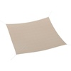 image:imageFlash Furniture Palmetto Rectangle Sun Sail Canopy Recycled HDPE with Reinforced Edges Stainless Steel D Rings Included 5 FT Nylon Attachment Ropes 20 FT Sand
